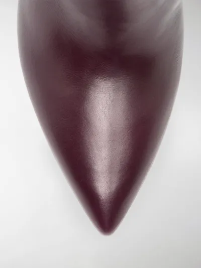 thigh length leather boots