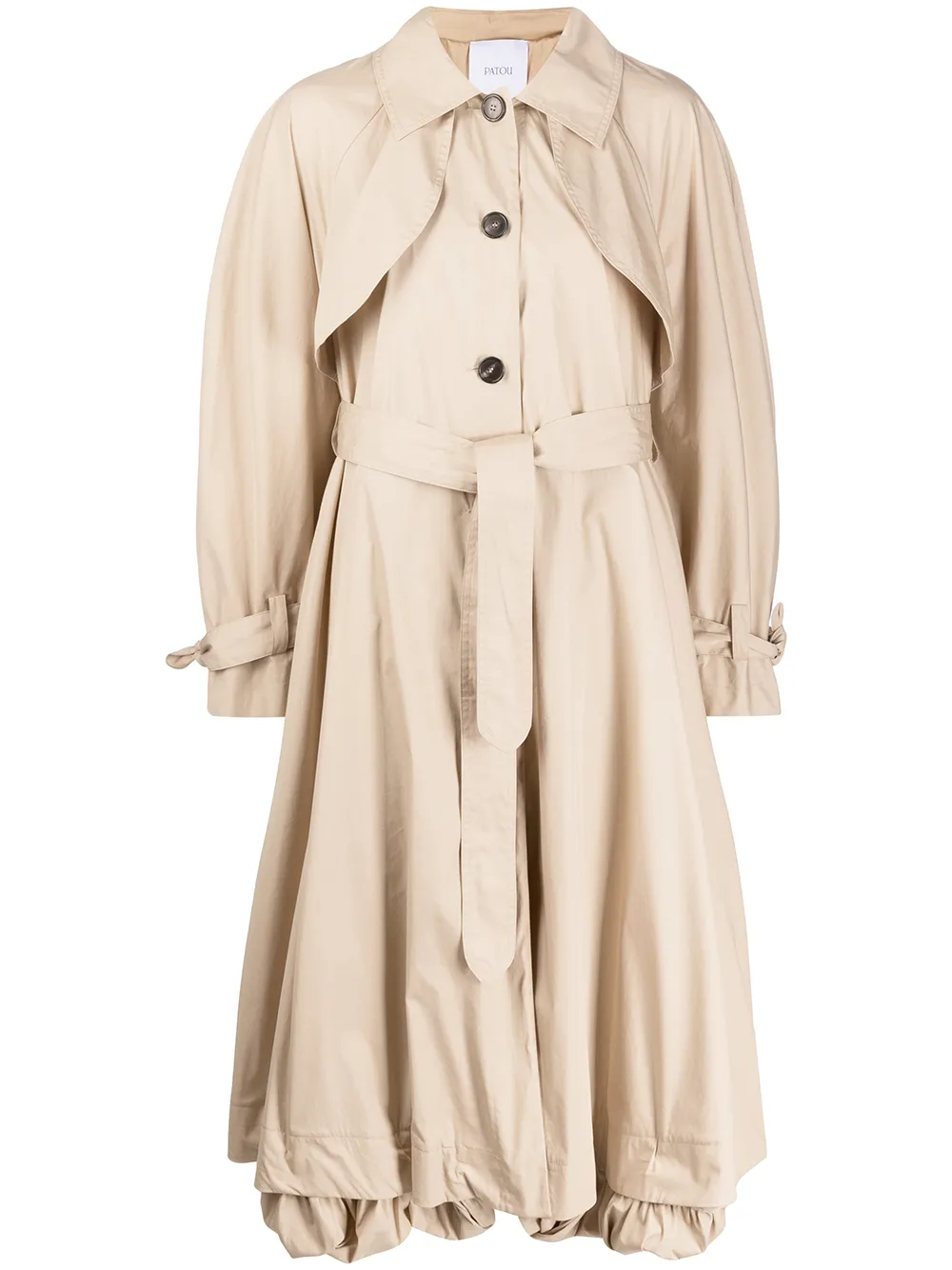 flared trench coat