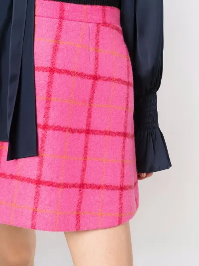 PATOU high-waisted check skirt PATOU high-waisted check skirt
