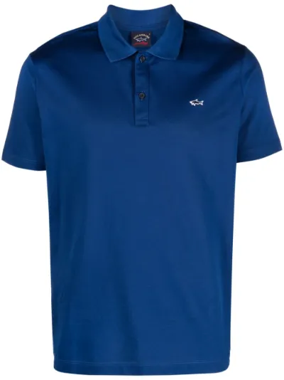 Paul Shark logo patch organic cotton polo shirt Eraldo BV