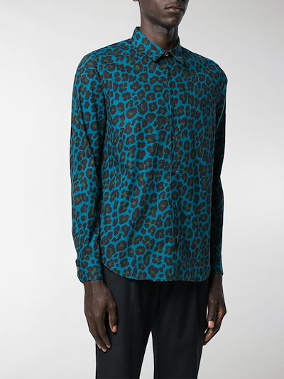 PAUL SMITH animal print shirt blue | MODES