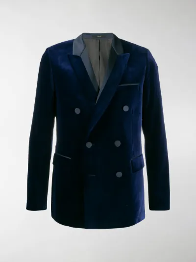 Paul Smith Giacca Ciniglia dinner jacket blue | MODES