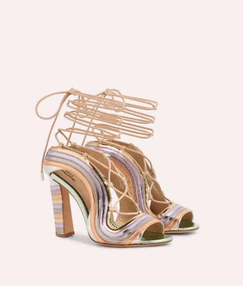 Crazy Stripes Metallic Rainbow