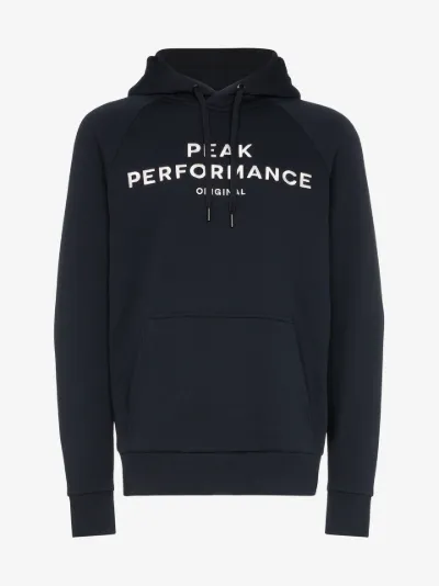 peak performance logo hoodie