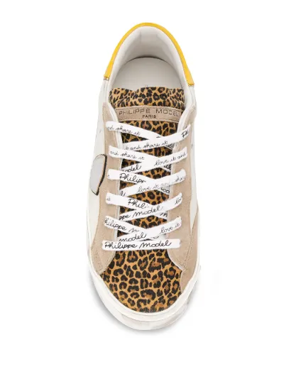 philippe model leopard sneakers