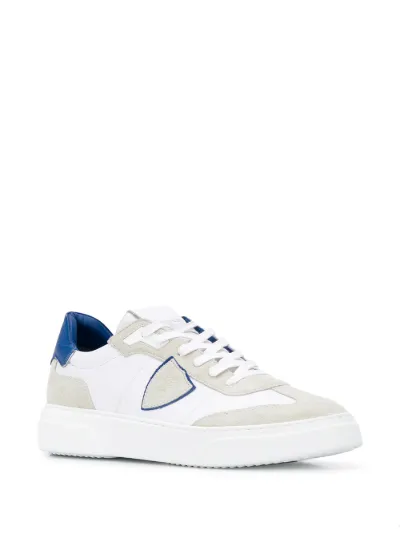 PHILIPPE MODEL Sneakers Uomo TEMPLE S HOMME L U VEAU Blanc Noir  A10ebyldv002 1 - Voglino Abbigliamento