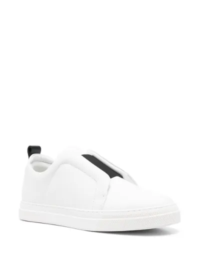 Laceless deals white sneakers