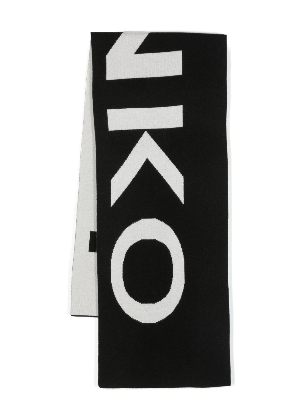 PINKO logo-print Two-Tone Scarf