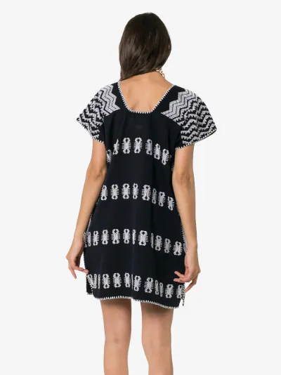 kaftan mini dress