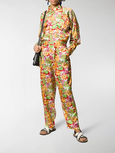 long sleeve jumpsuit floral