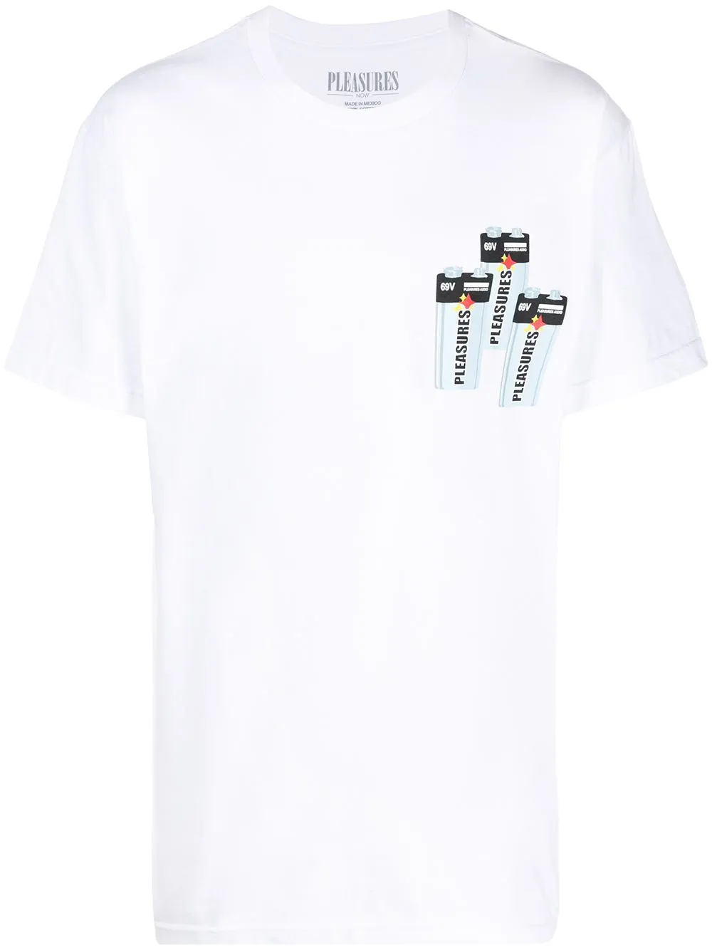 white motif t shirt