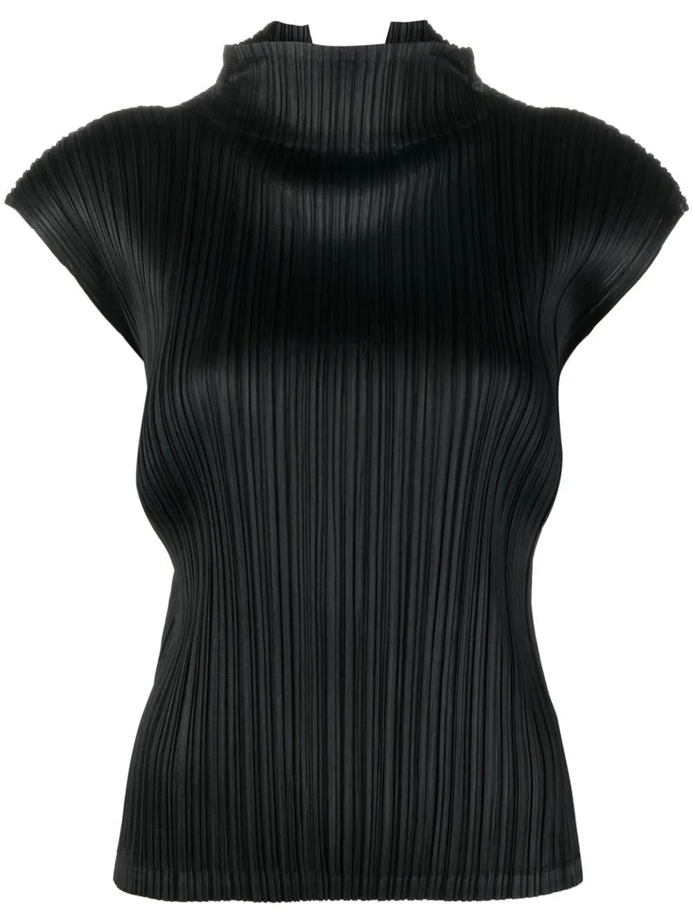 Issey Miyake pleats please store top with collar