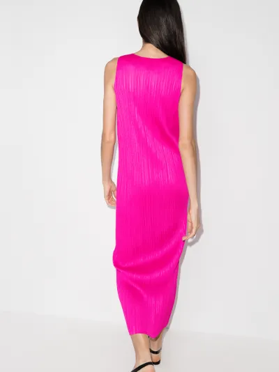 midi plisse dress