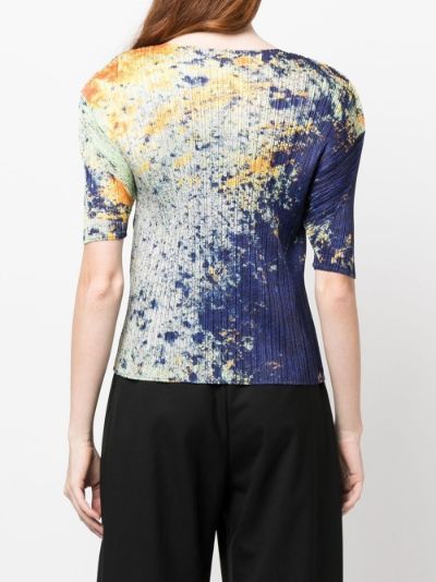 Pleats Please Issey Miyake Splash pleated short-sleeve top | Eraldo.com FR