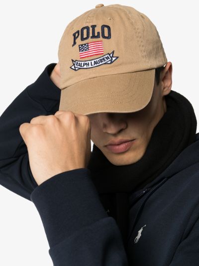 beige polo cap