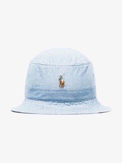 blue polo hat