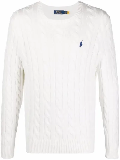 polo ralph lauren white jumper