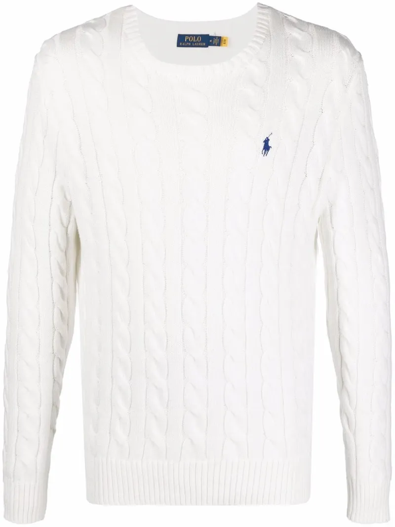 mens ralph lauren cable knit jumper