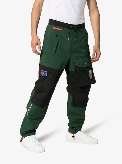 Colour Block Pocket Trousers