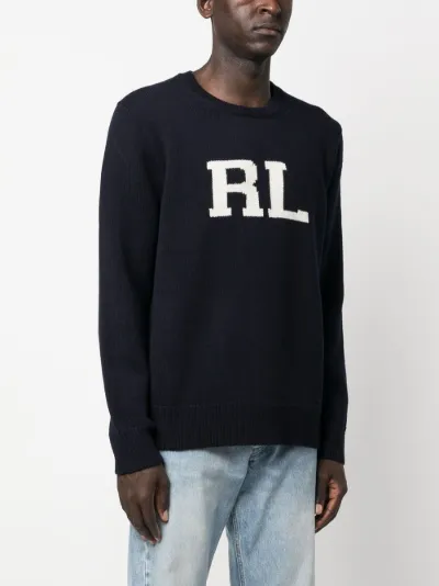 intarsia knit-logo jumper | Polo Ralph Lauren 