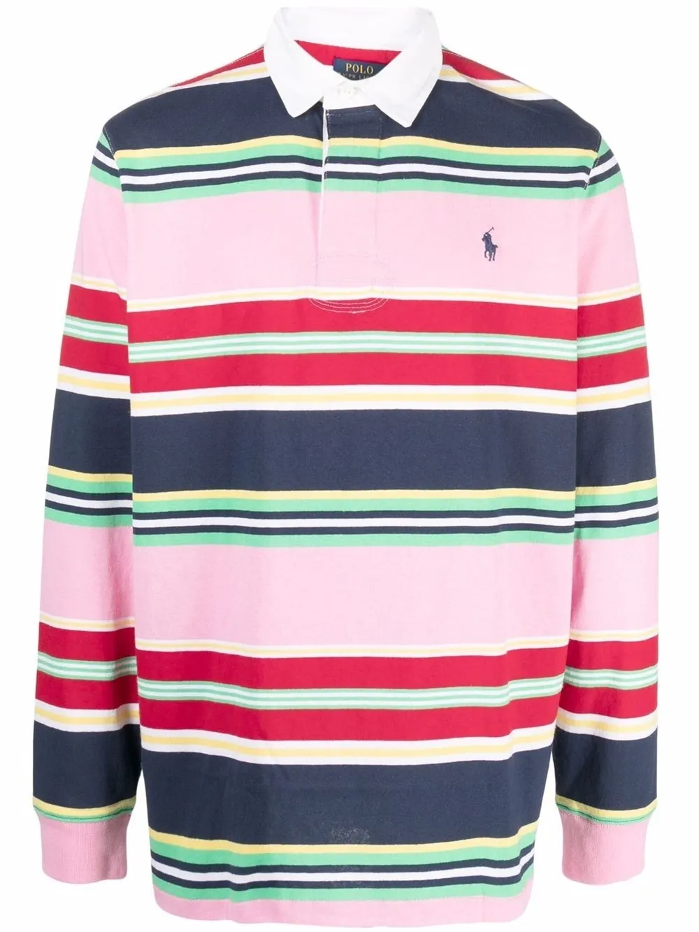 logo long-sleeve polo shirt | Polo 