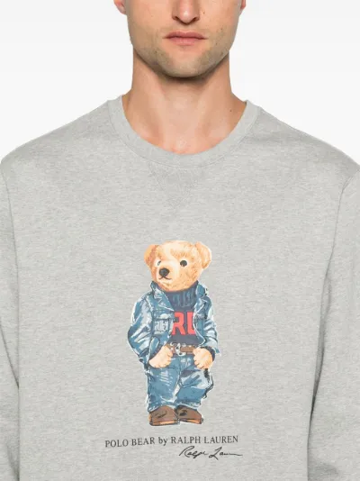 Preppy bear fleece sweatshirt best sale