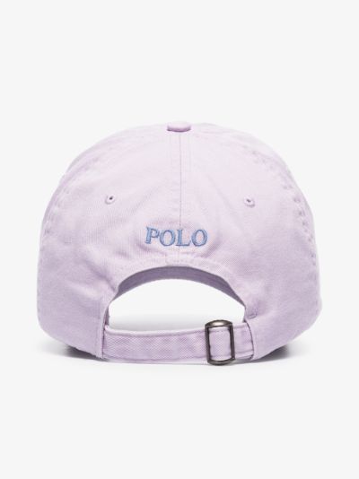 purple polo cap