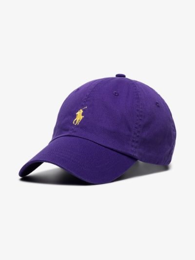 purple polo hat