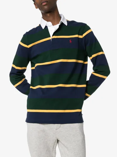 Stripe Stripe Rugby Cotton Rugby Polo Cotton Shirt Shirt Polo QrCtsBdohx