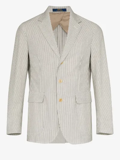 ralph lauren striped blazer