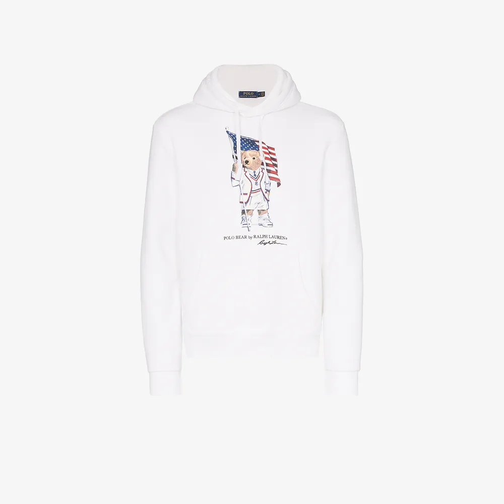 white polo bear hoodie