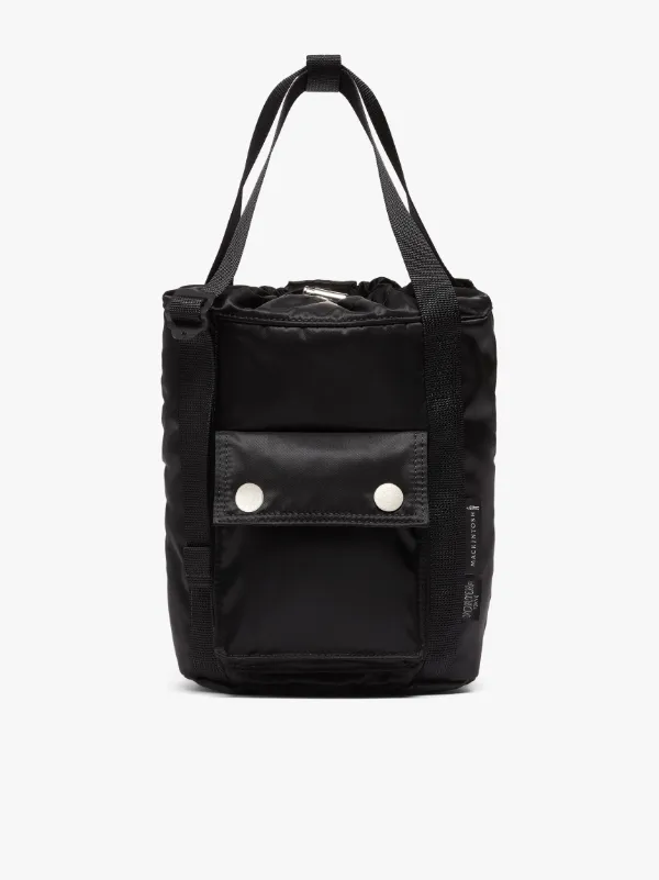 Black Nylon PORTER Mini Bucket Tote Bag
