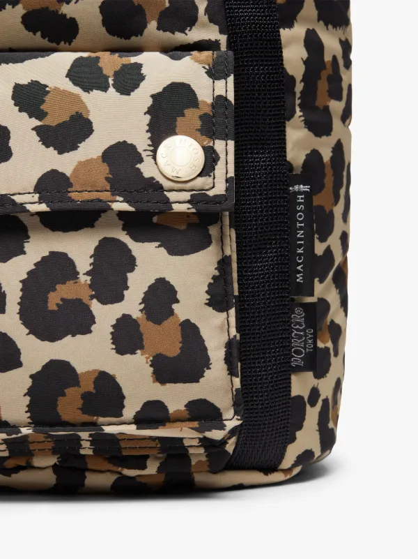 Leopard Nylon PORTER Mini Bucket Tote Bag