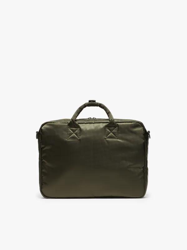 Olive Nylon PORTER 2-way Briefcase