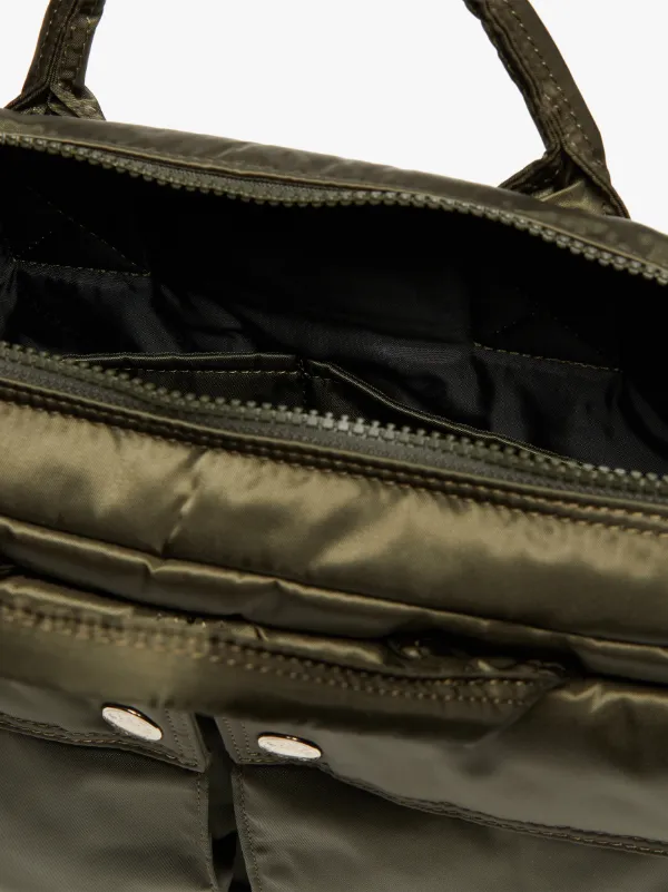 Olive Nylon PORTER 2-way Briefcase