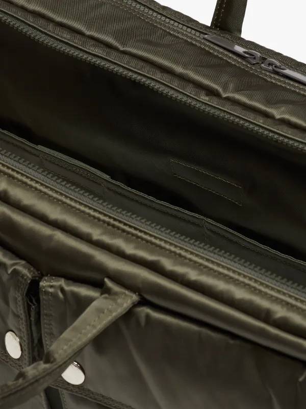 Olive Nylon PORTER 3-way Briefcase