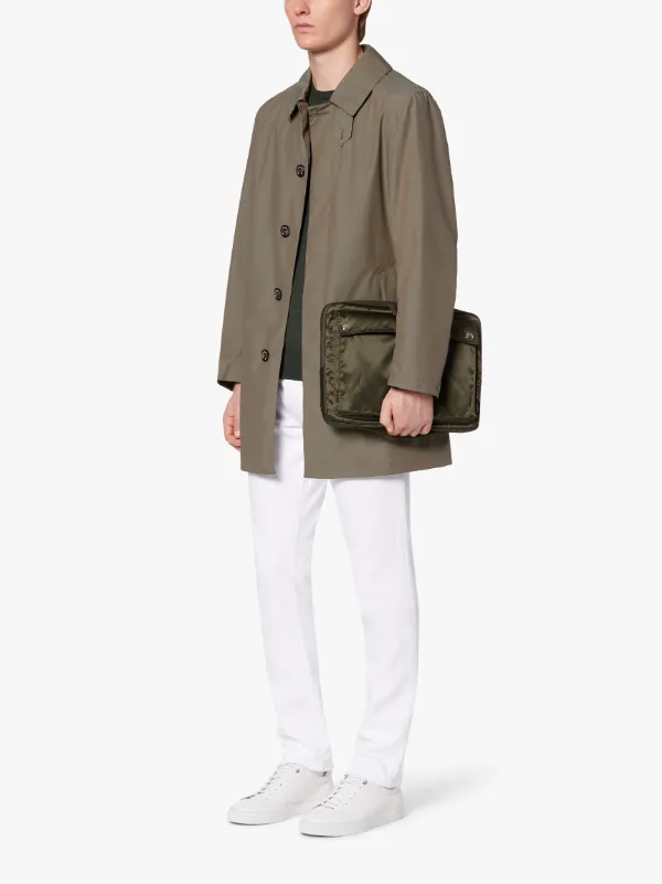 Olive Nylon PORTER Laptop Clutch Bag