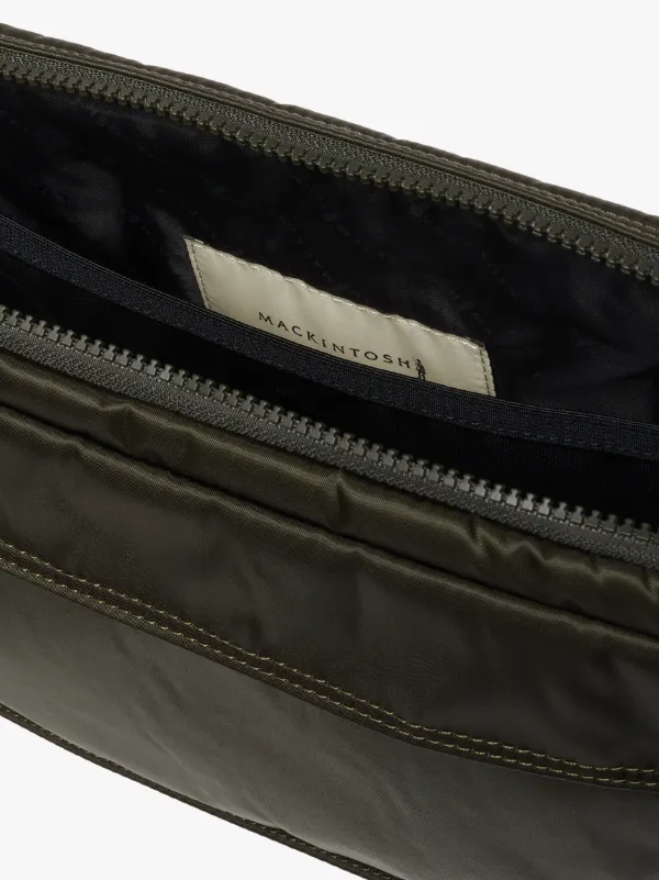 Olive Nylon PORTER Laptop Clutch Bag