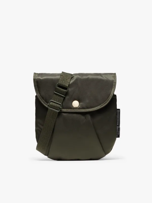 Olive Nylon PORTER Round Sacoshe Bag