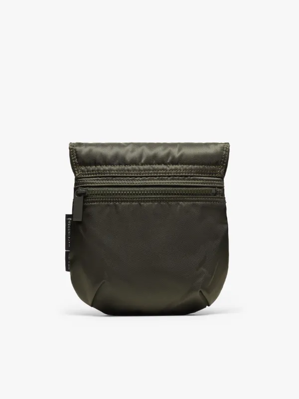 Olive Nylon PORTER Round Sacoshe Bag