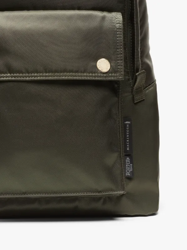 Olive Nylon PORTER Slim Backpack