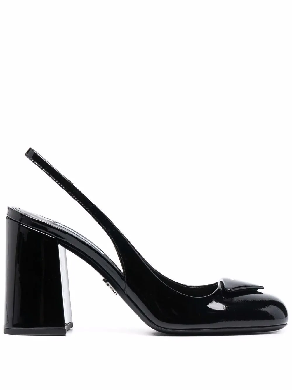 prada patent leather slingback pumps