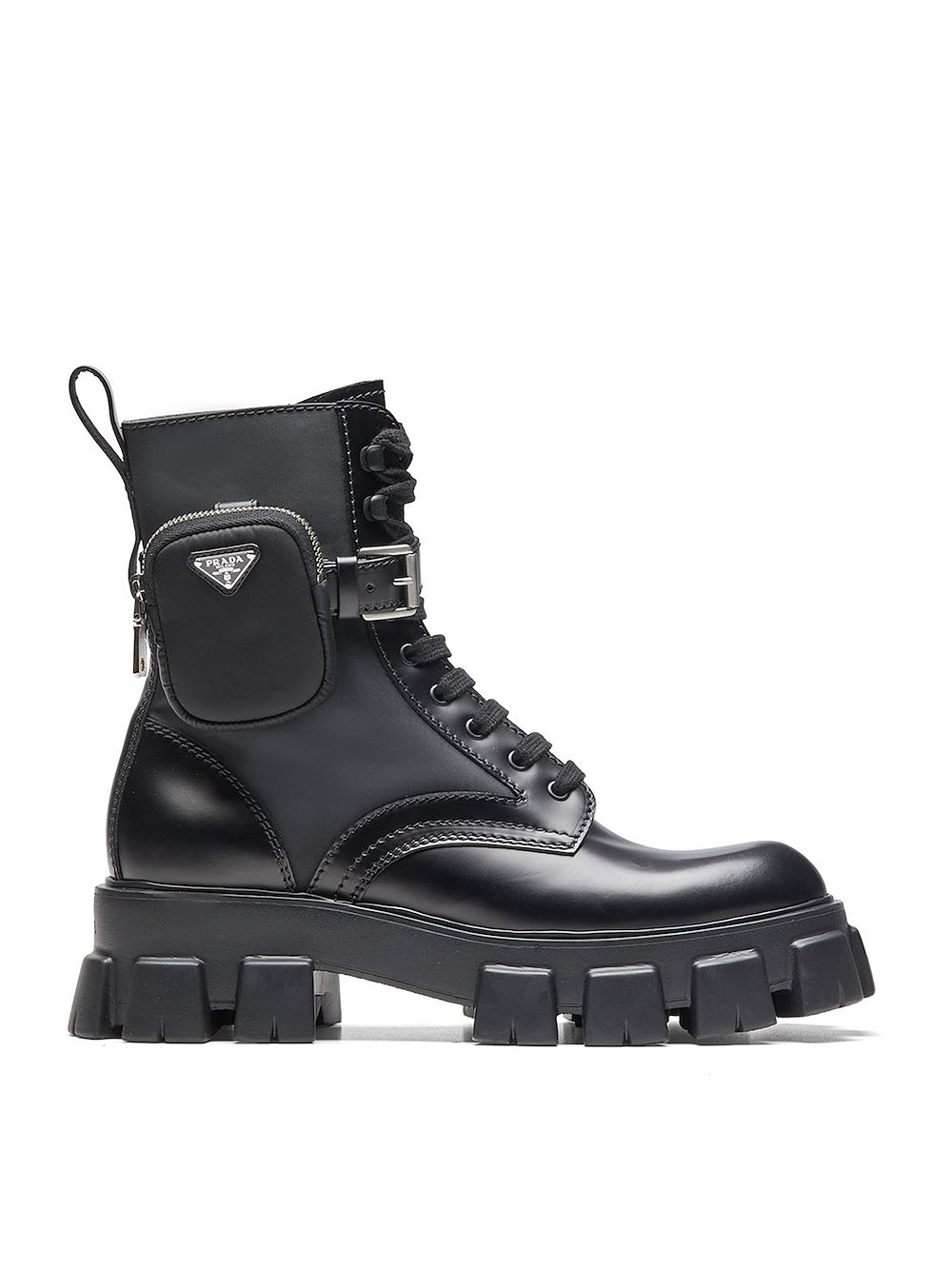 prada combat boots with removable pouch price