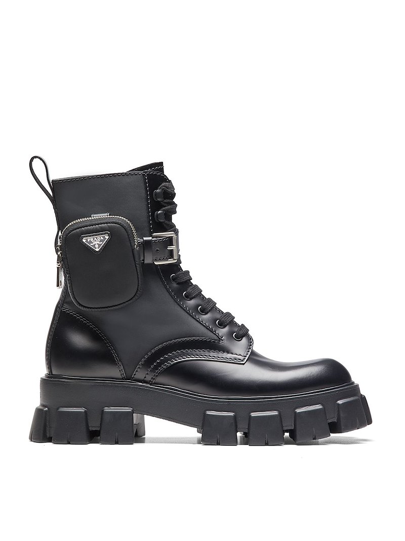 removable pouch combat boot
