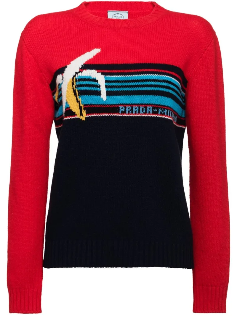 prada banana sweater