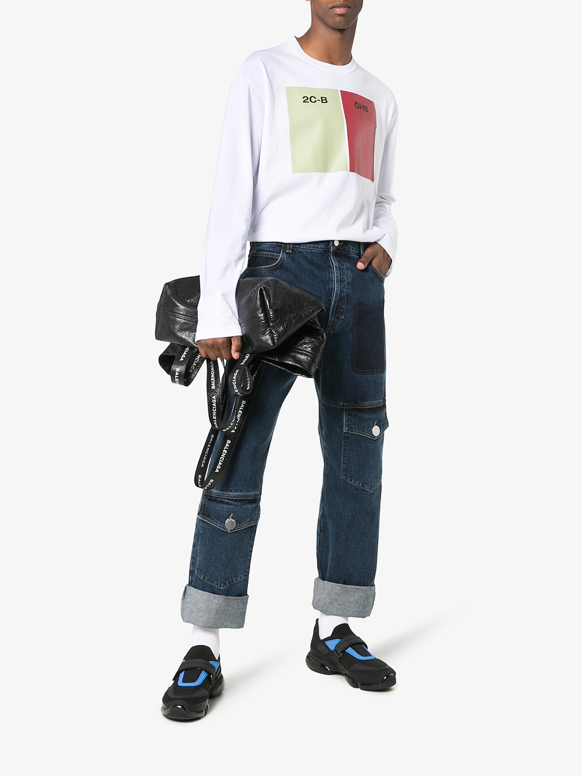 prada cloudbust black and blue