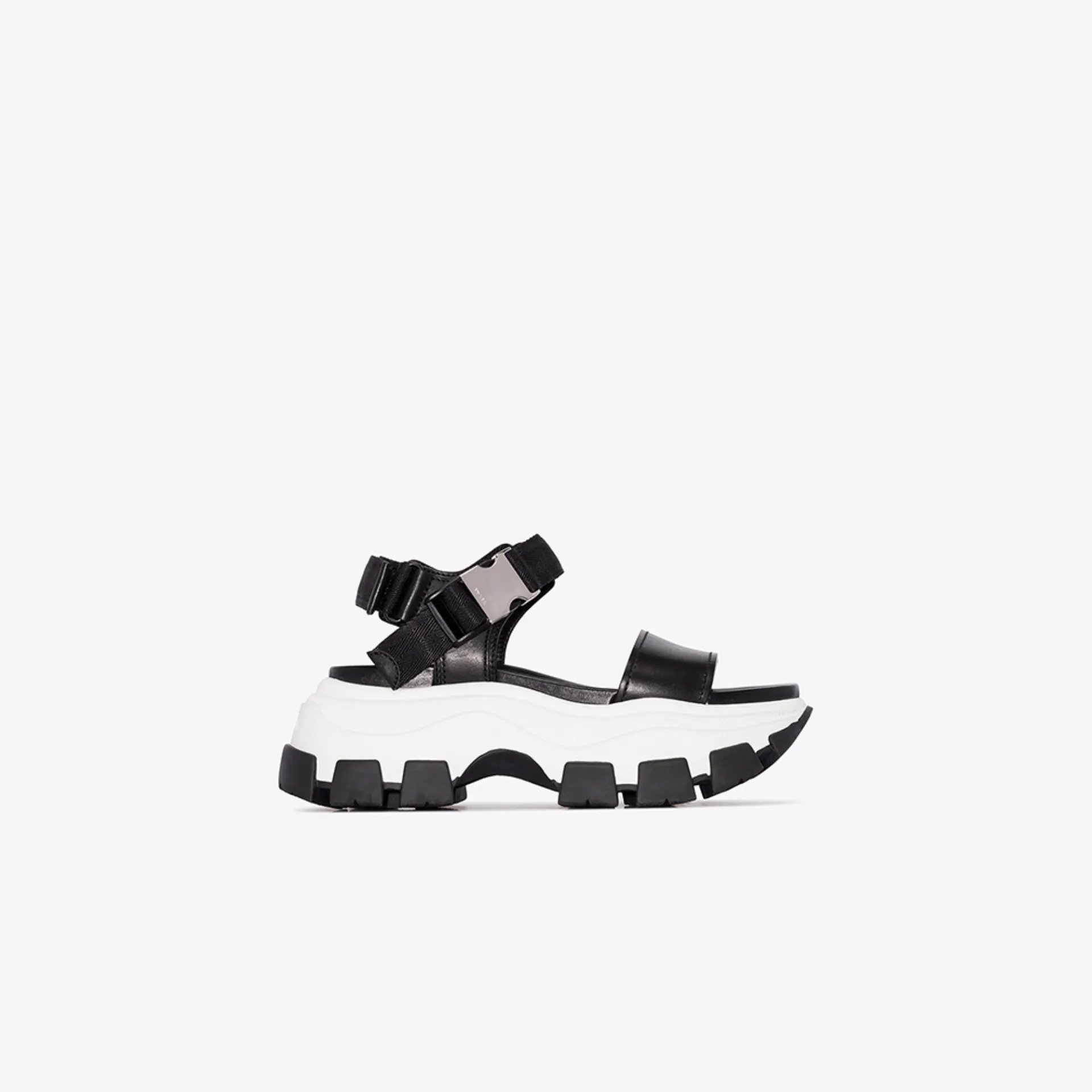 black chunky flatforms