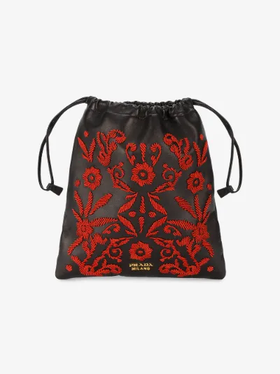 prada embroidered bag
