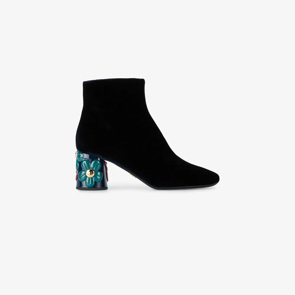 prada heeled ankle boots