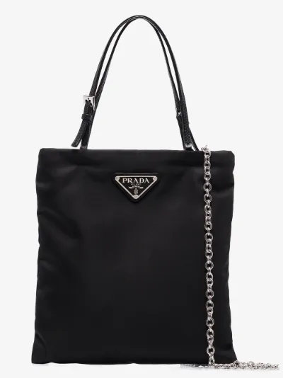 prada black nylon tote